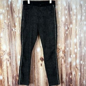 MOTHER Black High Waisted Looker Diamond in the Rough 32